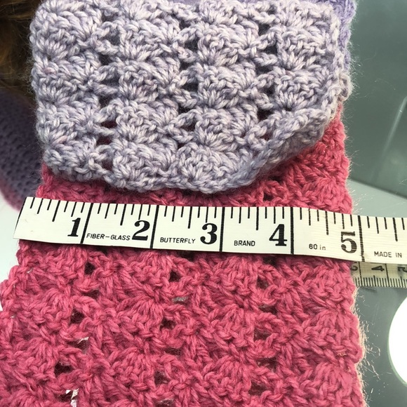 Beanie and scarf set hand crochet new item very soft yarn - Picture 9 of 10